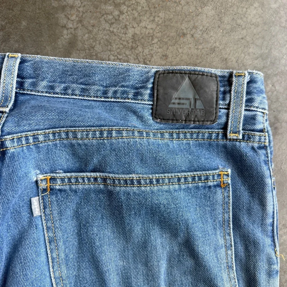 Vtg Levis Silver Tab Denim Jeans Size 34x31 Low And Loose Y2K 90s Baggy Wide Leg